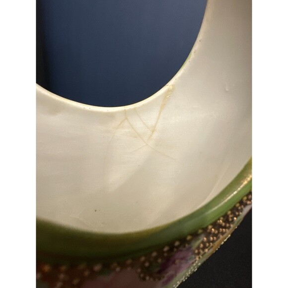 Antique Nippon Moriage Moon Vase Hand Painted - Picture 7 of 9